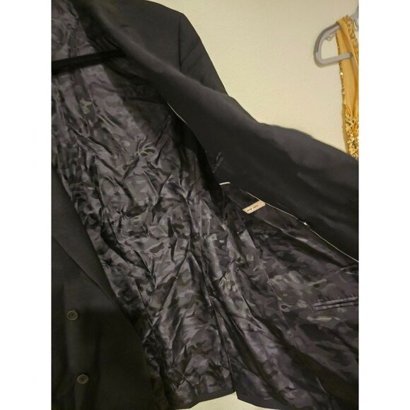 Joseph Abboud Black Suit Jacket Blazer Slim Fit Super 120s Wool Men's - Picture 8 of 9